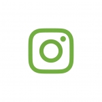 Instagram grün - mit Rand alternativ