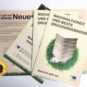 Flyer aus Nature-Liner® Graspapier
