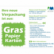 Anzeige EUWID Ihre neue Verpackung ist aus Graspapier oder Graskarton